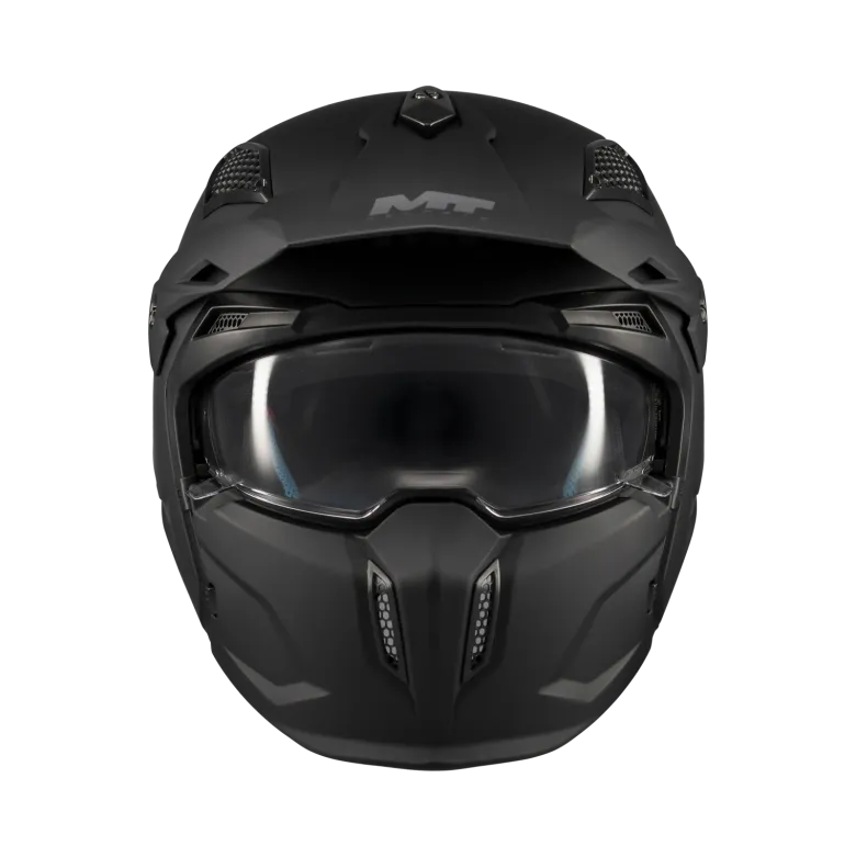 Kask otwarty MT STREETFIGHTER SV S PURE BLACK MATT czarny mat