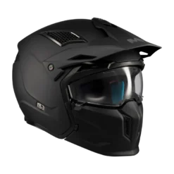 Kask otwarty MT STREETFIGHTER SV S PURE BLACK MATT czarny mat