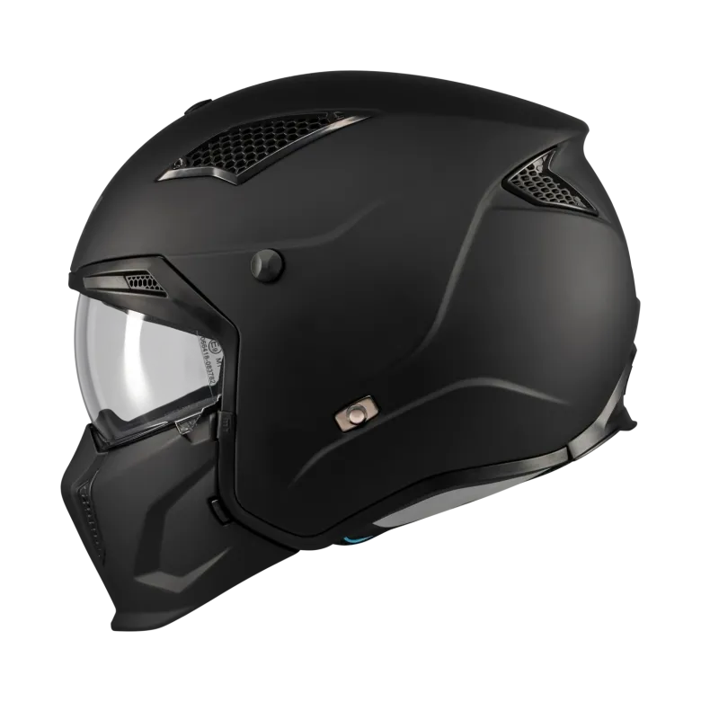 Kask otwarty MT STREETFIGHTER SV S PURE BLACK MATT czarny mat