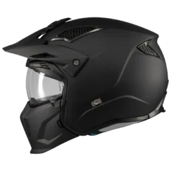 Kask otwarty MT STREETFIGHTER SV S PURE BLACK MATT czarny mat