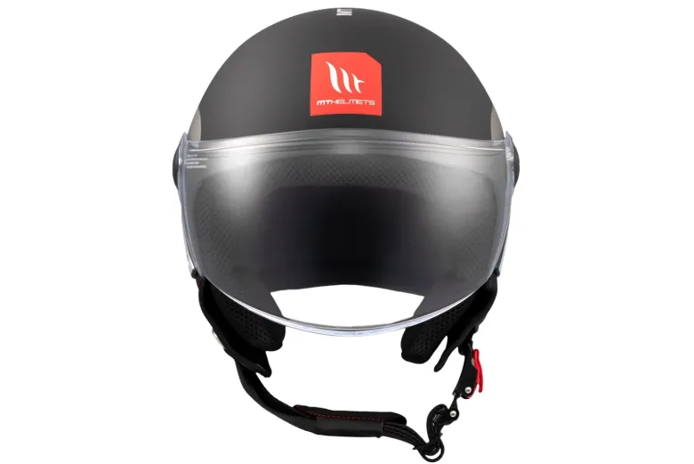 Kask otwarty MT STREET S INBOARD MATT BLACK/GREY czarny szary