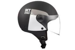 Kask otwarty MT STREET S INBOARD MATT BLACK/GREY czarny szary