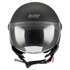 Kask otwarty MT STREET S PURE BLACK MATT czarny mat