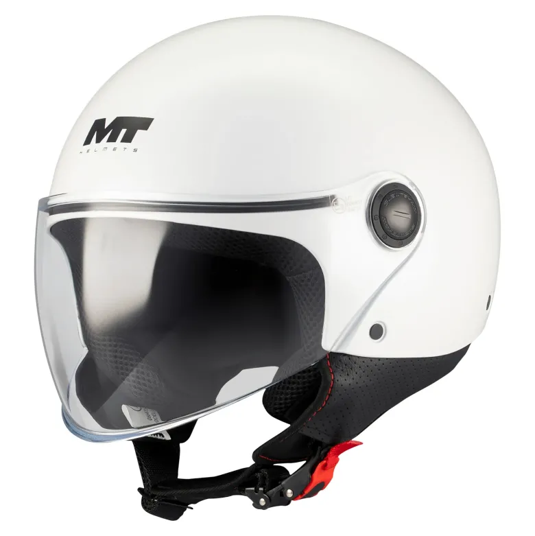 Kask otwarty MT STREET S PURE WHITE GLOSS biały