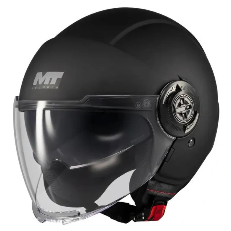 Kask otwarty MT VIALE SV S PURE BLACK MATT czarny mat
