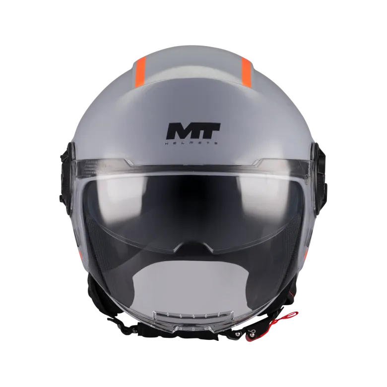 Kask otwarty MT VIALE SV S TASTY GREY/ORANGE szary pomarańczowy