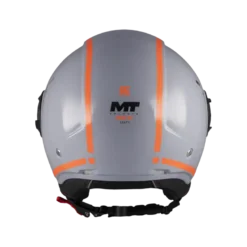 Kask otwarty MT VIALE SV S TASTY GREY/ORANGE szary pomarańczowy