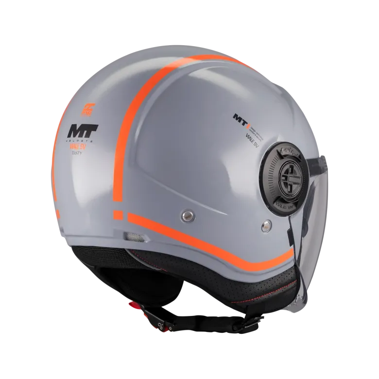 Kask otwarty MT VIALE SV S TASTY GREY/ORANGE szary pomarańczowy