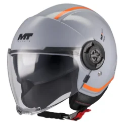 Kask otwarty MT VIALE SV S TASTY GREY/ORANGE szary pomarańczowy
