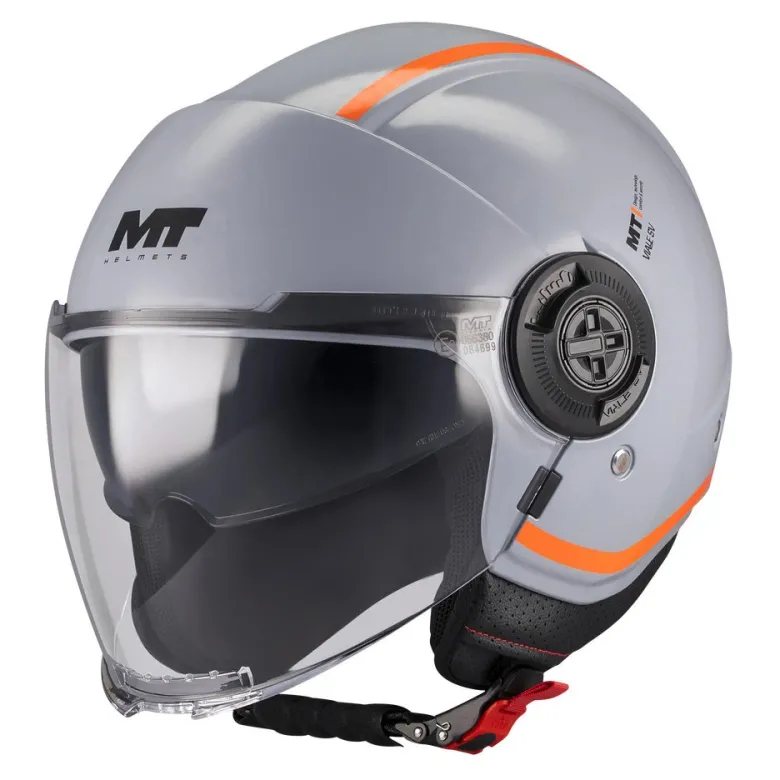 Kask otwarty MT VIALE SV S TASTY GREY/ORANGE szary pomarańczowy