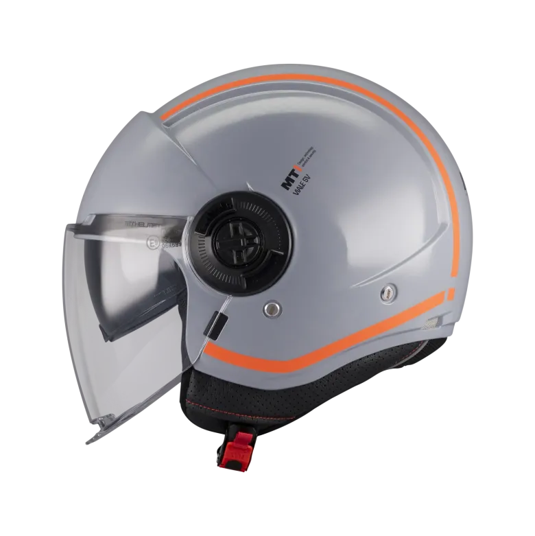 Kask otwarty MT VIALE SV S TASTY GREY/ORANGE szary pomarańczowy