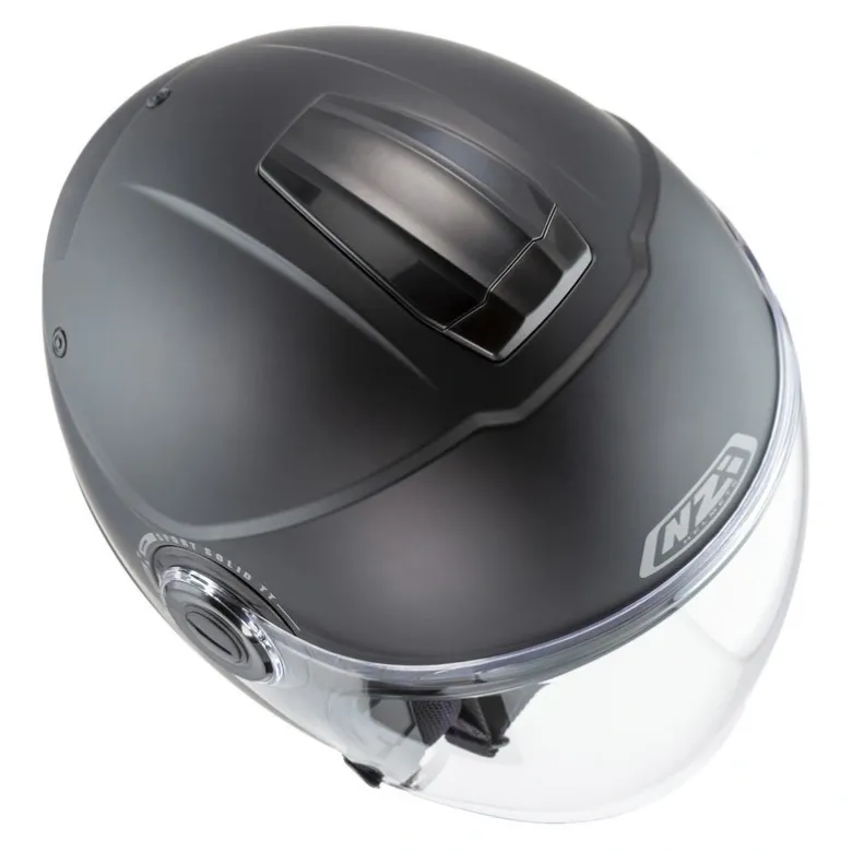 Kask otwarty NZI CIVIC SOLID MATT BLACK czarny mat