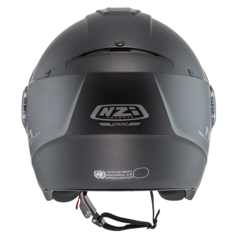 Kask otwarty NZI CIVIC SOLID MATT BLACK czarny mat