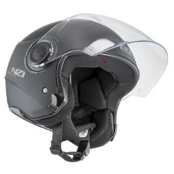 Kask otwarty NZI CIVIC SOLID MATT BLACK czarny mat