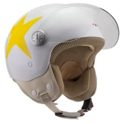 Kask otwarty NZI PASARELA CONSTELACION AMARILLA biały żółty