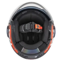 Kask otwarty NZI RINGWAY 2 DUO ANTERA ANTRACITE RED MATT szary czerwony