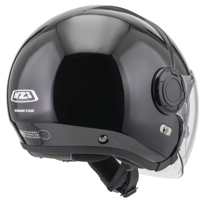 Kask otwarty NZI RINGWAY 2 DUO BLACK czarny