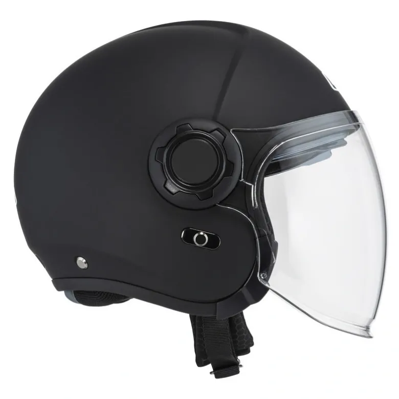 Kask otwarty NZI RINGWAY 2 DUO MATT BLACK czarny mat
