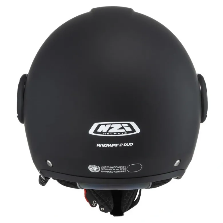 Kask otwarty NZI RINGWAY 2 DUO MATT BLACK czarny mat