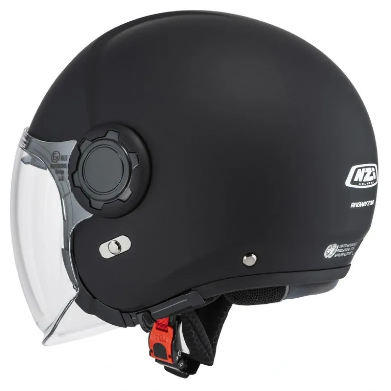 Kask otwarty NZI RINGWAY 2 DUO MATT BLACK czarny mat
