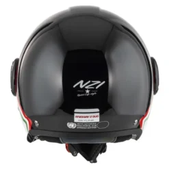Kask otwarty NZI RINGWAY 2 DUO SKYLINE BLACK WHITE ITALY czarny biały