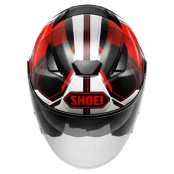 Kask otwarty SHOEI J-CRUISE 3 WHIZZY TC-1 czarny czerwony biały