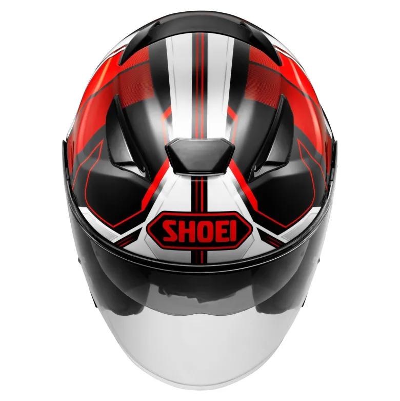 Kask otwarty SHOEI J-CRUISE 3 WHIZZY TC-1 czarny czerwony biały