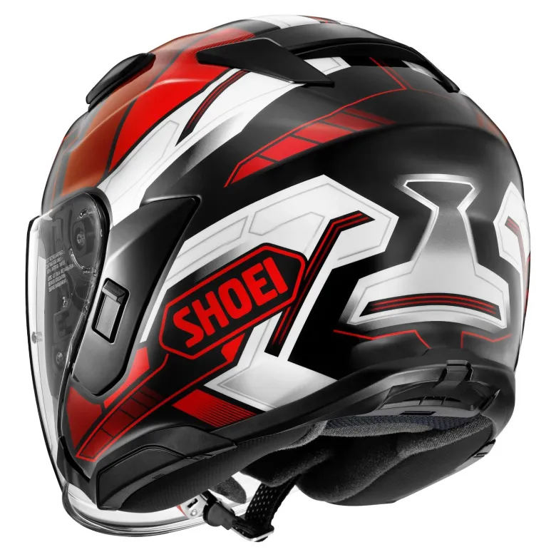 Kask otwarty SHOEI J-CRUISE 3 WHIZZY TC-1 czarny czerwony biały