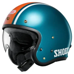 Kask otwarty SHOEI J.O 2 AVENTURE TC-2 niebieski pomarańczowy