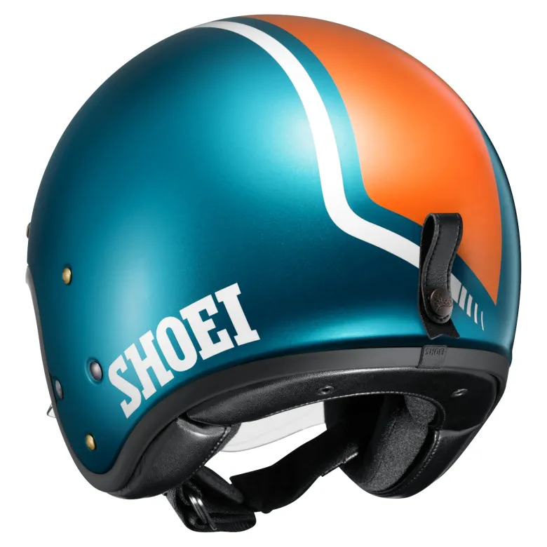 Kask otwarty SHOEI J.O 2 AVENTURE TC-2 niebieski pomarańczowy