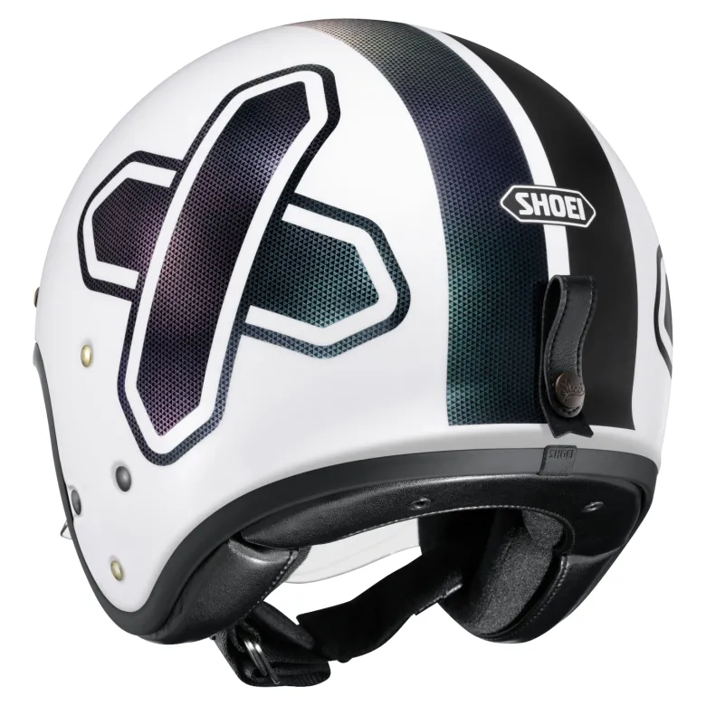 Kask otwarty SHOEI J.O 2 CROSS LOGO 2 TC-6 biały granatowy