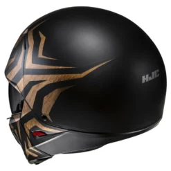 Kask otwarty z wpinaną szczęką HJC I20N THORN BLACK/GOLD czarny złoty