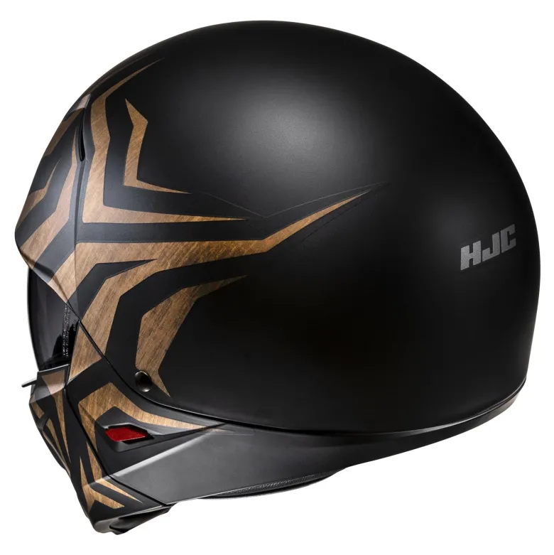 Kask otwarty z wpinaną szczęką HJC I20N THORN BLACK/GOLD czarny złoty