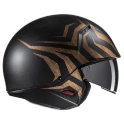 Kask otwarty z wpinaną szczęką HJC I20N THORN BLACK/GOLD czarny złoty