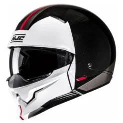 Kask otwarty z wpinaną szczęką HJC I20N VENA BLACK/WHITE czarny biały