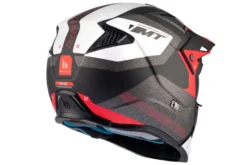 Kask otwarty z wpinaną szczęką MT STREETFIGHTER SV S TOTEM MATT PEARL RED czerwony szary czarny
