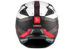 Kask otwarty z wpinaną szczęką MT STREETFIGHTER SV S TOTEM MATT PEARL RED czerwony szary czarny