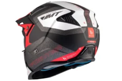 Kask otwarty z wpinaną szczęką MT STREETFIGHTER SV S TOTEM MATT PEARL RED czerwony szary czarny