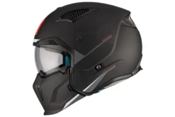 Kask otwarty z wpinaną szczęką MT STREETFIGHTER SV S SOLID MATT BLACK czarny mat