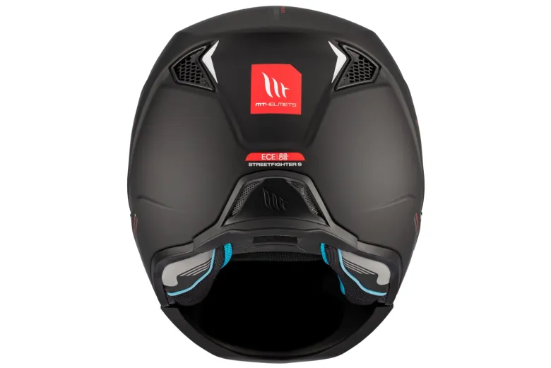 Kask otwarty z wpinaną szczęką MT STREETFIGHTER SV S SOLID MATT BLACK czarny mat