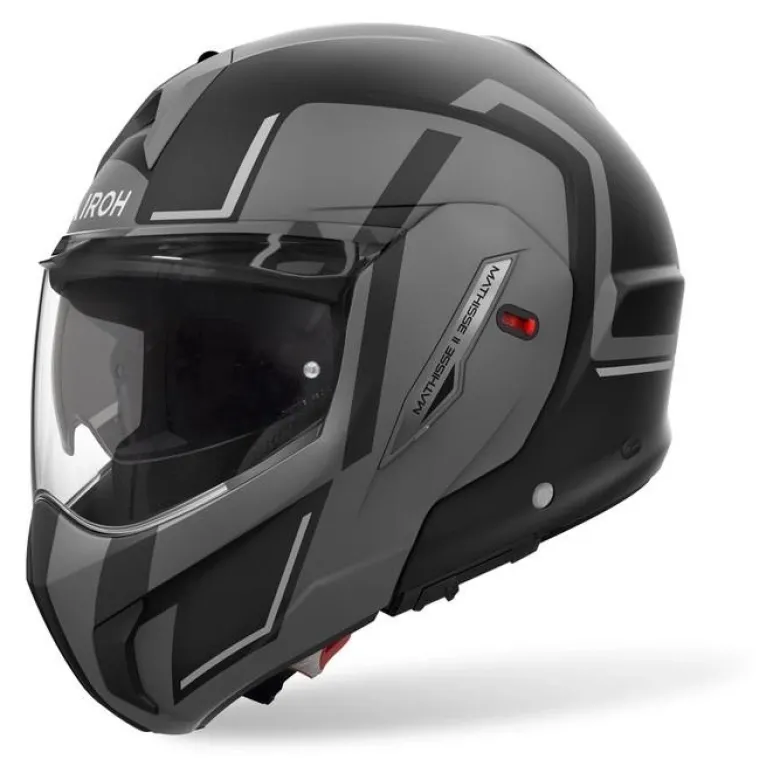 Kask szczękowy AIROH MATHISSE II GENIUS GREY MATT szary czarny