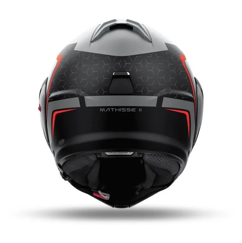 Kask szczękowy AIROH MATHISSE II MAGNET MATT czerwony szary czarny