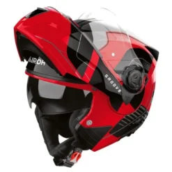 Kask szczękowy AIROH SPECKTRE GROOVE RED GLOSS czerwony szary czarny