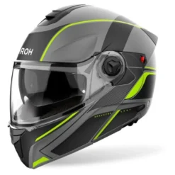 Kask szczękowy AIROH SPECKTRE LEAF YELLOW MATT żółty fluo szary