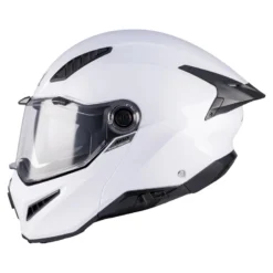 Kask szczękowy AXXIS GHOSTFIGHTER SV SOLID A0 PEARL WHITE GLOSS biały mat