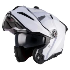 Kask szczękowy AXXIS GHOSTFIGHTER SV SOLID A0 PEARL WHITE GLOSS biały mat