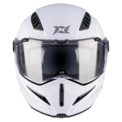 Kask szczękowy AXXIS GHOSTFIGHTER SV SOLID A0 PEARL WHITE GLOSS biały mat