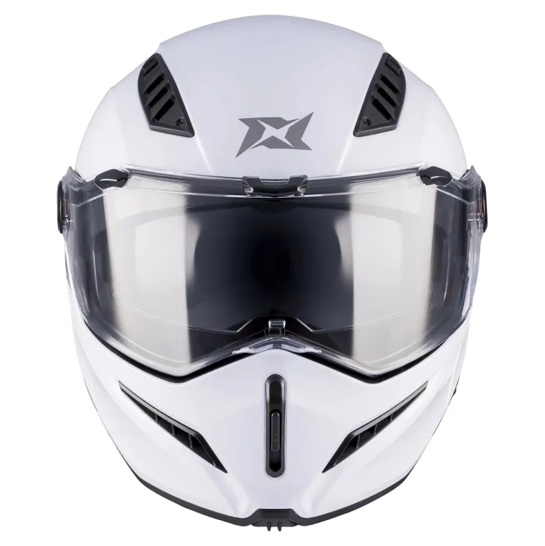 Kask szczękowy AXXIS GHOSTFIGHTER SV SOLID A0 PEARL WHITE GLOSS biały mat