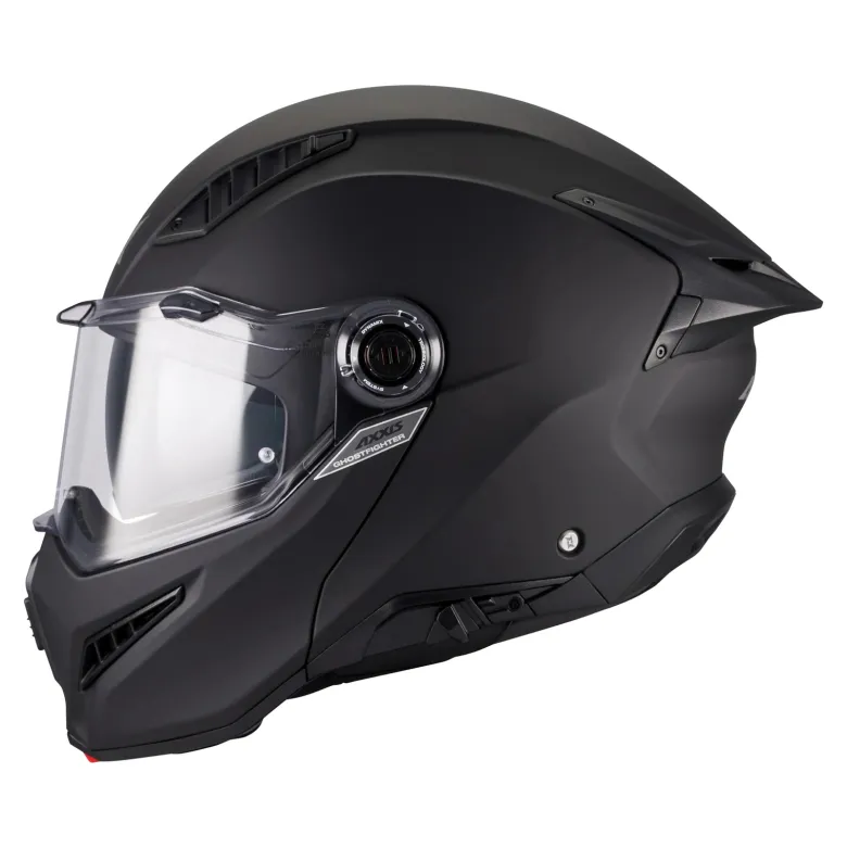 Kask szczękowy AXXIS GHOSTFIGHTER SV SOLID A1 MATT BLACK czarny mat