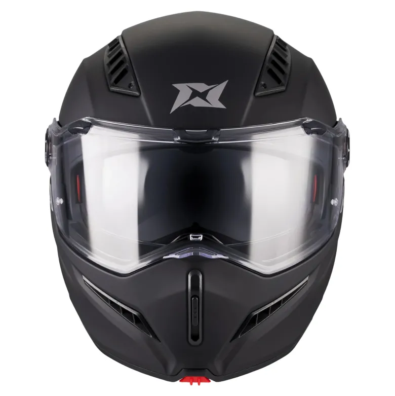 Kask szczękowy AXXIS GHOSTFIGHTER SV SOLID A1 MATT BLACK czarny mat